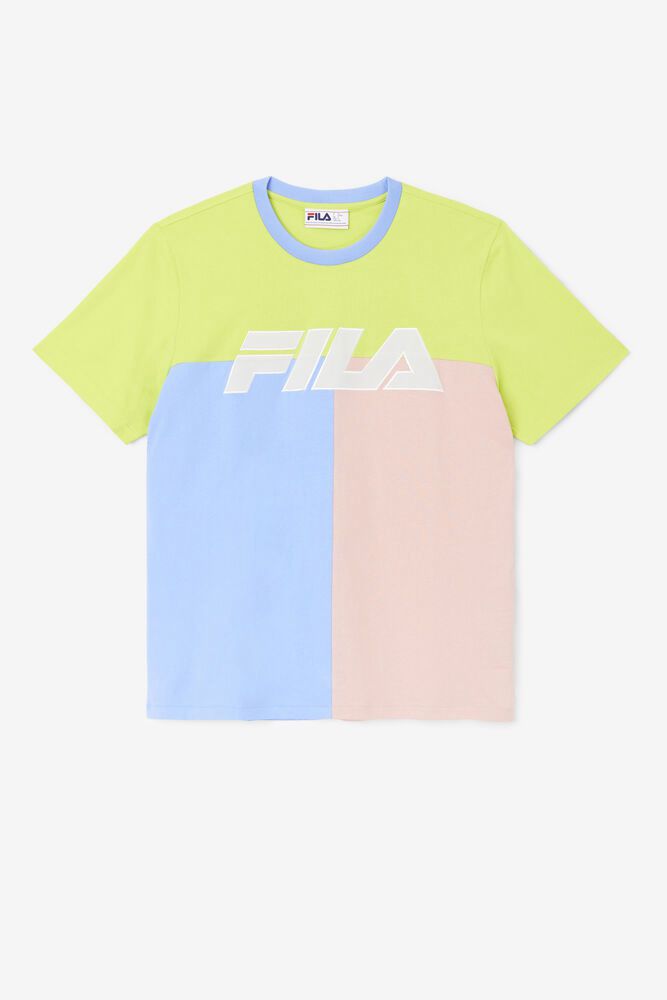 Fila Anvit Crew Blue T-Shirt Mens - NZ 29476-UNZW